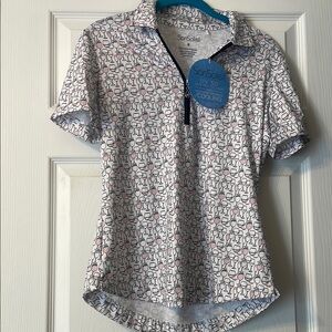 NEW with tags Women's Cooling Top - White and Pink